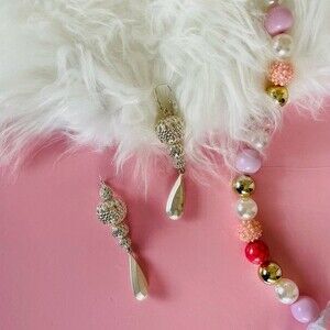 Avon Women’s Oversized Silver Dangling Earrings